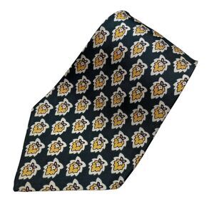 Vtg 1940s Tie Men's Necktie Swing Cravat Bond Acetate Green Wide Rockabilly